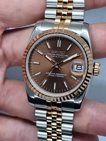 DATEJUST MOD ( CHOCOLATE TWO TONE )