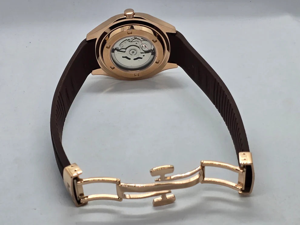 AQUANAUT MOD ROSE GOLD BROWN