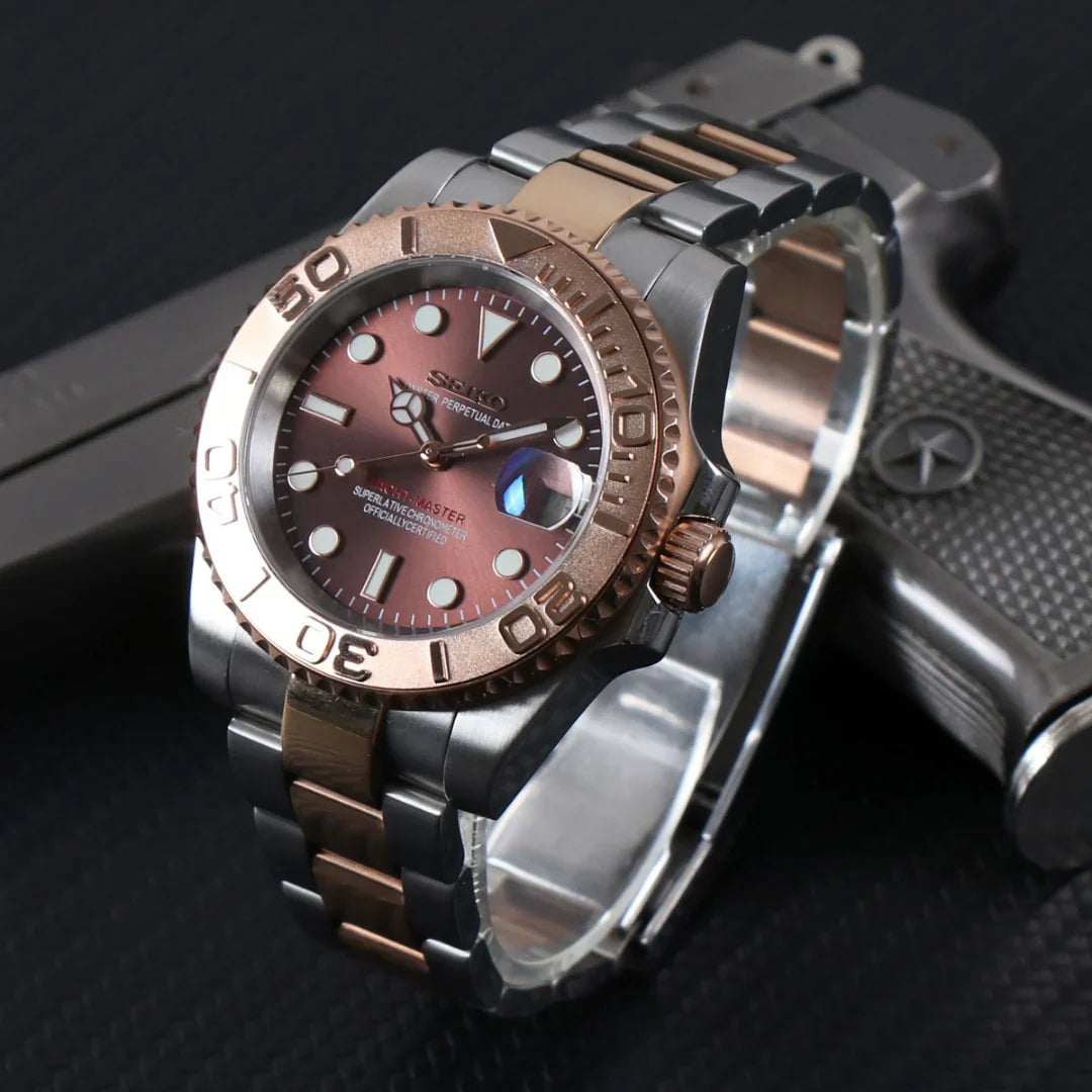 YACHTMASTER TWO TONE ROSE MOD